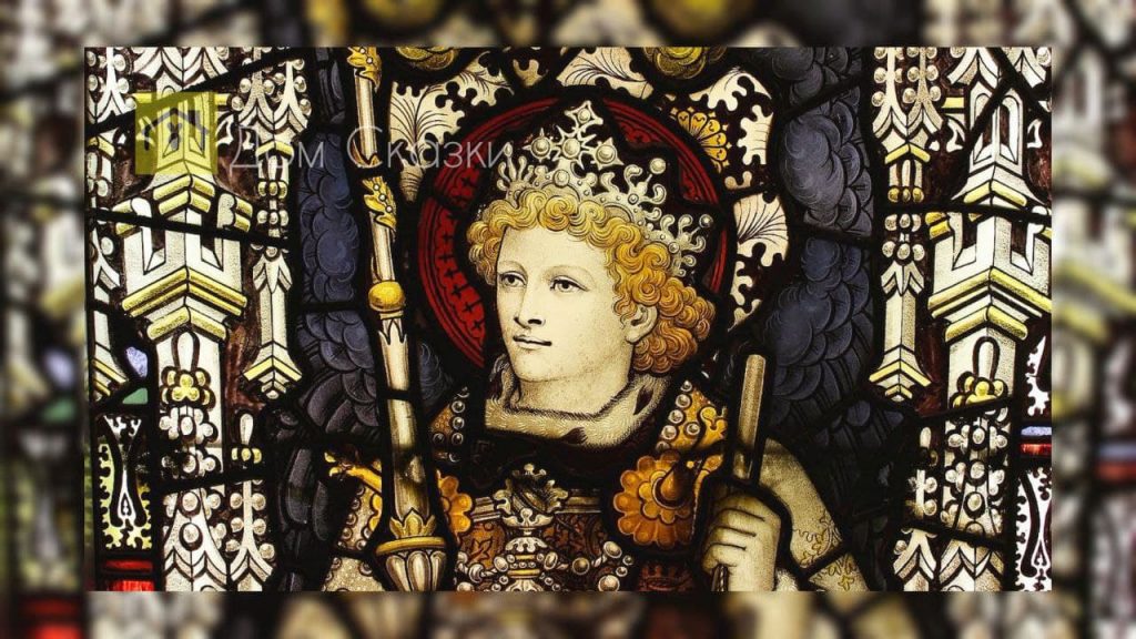 Фреска с ликом средневекового короля держащего в правой руке палку.